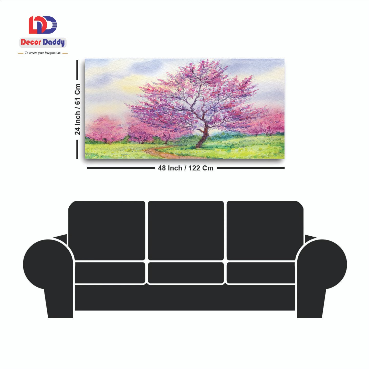 Classic Blossom Tree Premium Canvas Wall Painting  decorative masterpiece for home decor